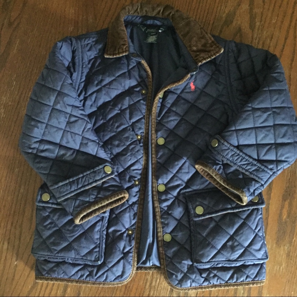 Boys Navy Blue quilted jacket